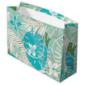 Hawaiitische afdruk groot cadeauzakje (Achterkant Gekanteld)