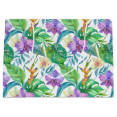 Hawaiitische afdruk groot cadeauzakje (Voorkant)