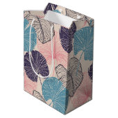 Hawaiitische afdruk medium cadeauzakje (Achterkant Gekanteld)