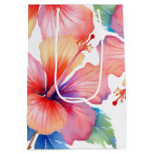 Hawaiitische afdruk medium cadeauzakje (Achterkant)