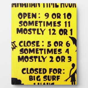 hawaïsche tijd fotoplaat