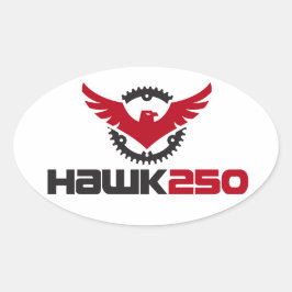 Hawk 250 Logo Ovale Sticker