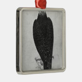 Hawk aan de hand metalen ornament (Rechts)