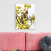 Hawk en harten canvas afdruk (Insitu (Woonkamer))