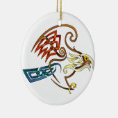 Hawk Keramisch Ornament (Rechts)