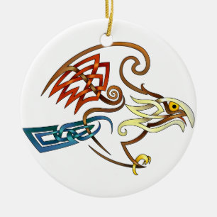Hawk Keramisch Ornament