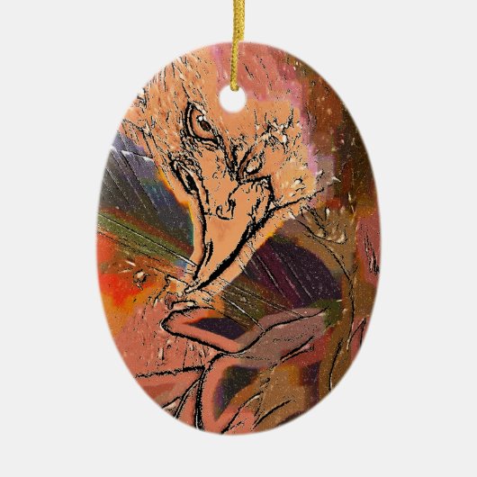 HAWK KERAMISCH ORNAMENT (Voorkant)