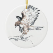 Hawk Keramisch Ornament (Voorkant)