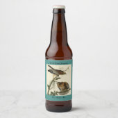 Hawk met rode schouders - Amerikaanse vogels van A Bier Etiket (Voorkant)