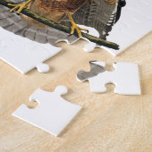 Hawk met rode schouders legpuzzel (Zijkant)