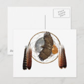 Hawk Moon Briefkaart (Voorkant / Achterkant)