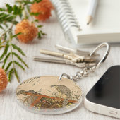 Hawk op Screen Perch Sleutelhanger (Voorkant Rechts)