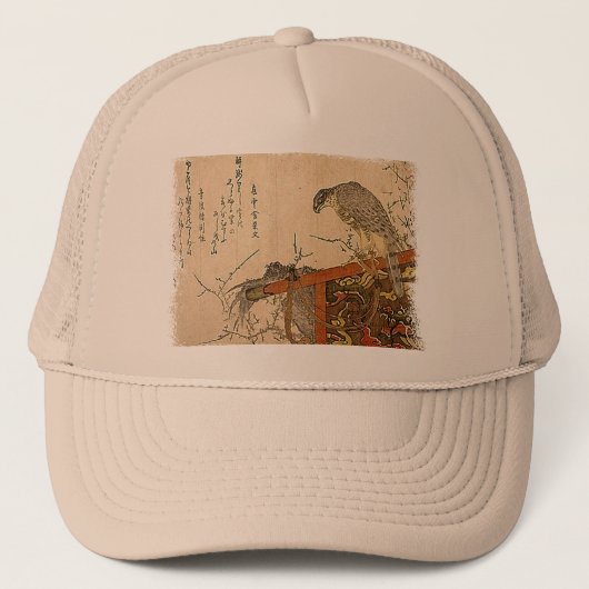 Hawk op Screen Perch Trucker Pet (Voorkant)