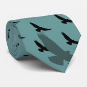 Hawk Raptor Predator Bird Silhouette Stropdas (Opgerold)