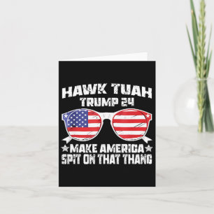 Hawk Tuah Funny Viral Humor Meme Video Meisje 24 T Kaart