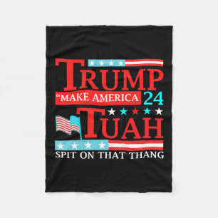 Hawk Tuah Funny Viral Humor Meme Video T-shirt Gir Fleece Deken