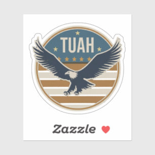 Hawk Tuah Sunset Sticker