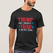Hawk Tuah Trump 2024 Patriotic Funny T-shirt (Voorkant)