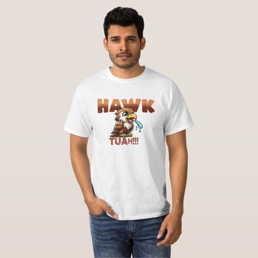 Hawk Tuah. - Unisex softstyle T-shirt | Uniek en (Voorkant volledig)