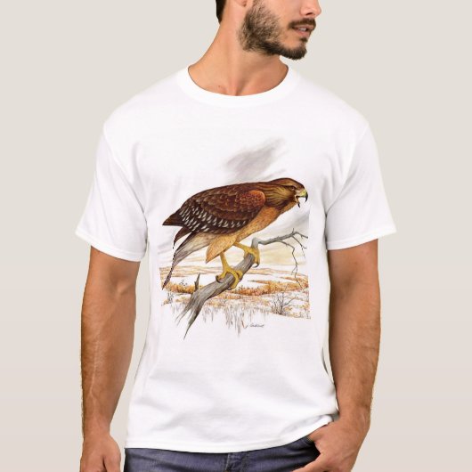 Hawk, volwassen t-shirt (Voorkant)
