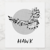 Hawk Wijn Etiket (Enkel label)