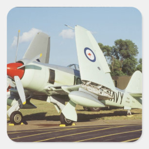 Hawker Sea Fury bij CAF, Minnesota Wing, op de Vierkante Sticker