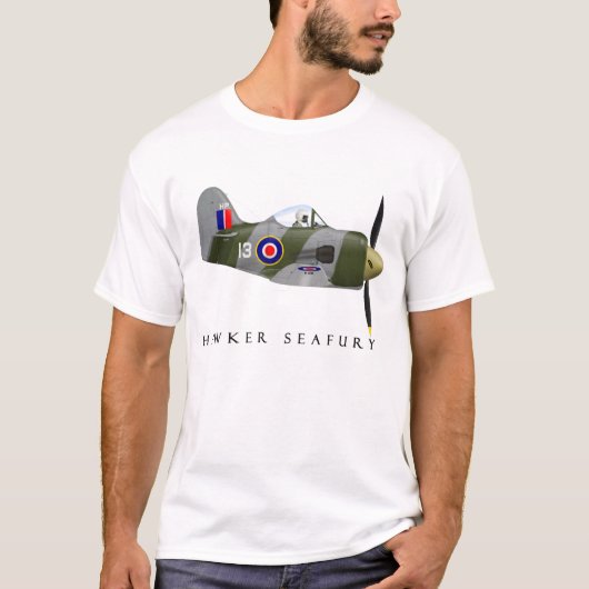 Hawker Seafury Race 13 T-shirt (Voorkant)