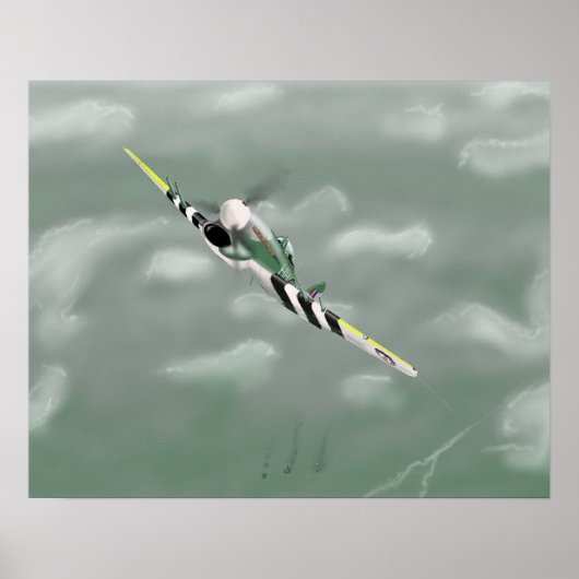 Hawker Typhoon 1944 Poster (Voorkant)