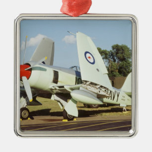 Hawker Zee Fury bij CAF, Minnesota Wing, bij Metalen Ornament