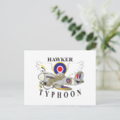 hawkertyfoon briefkaart (Staand voorkant)
