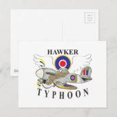 hawkertyfoon briefkaart (Voorkant / Achterkant)