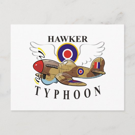 hawkertyfoon briefkaart (Voorkant)