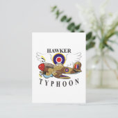 hawkertyfoon briefkaart (Staand voorkant)