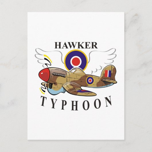 hawkertyfoon briefkaart (Voorkant)