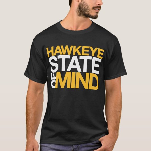 Hawkeye State of Mind T-shirt (Voorkant)