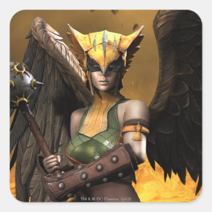 Hawkgirl Vierkante Sticker