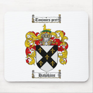 HAWKINS FAMILIE CREST - HAWKINSCOAT VAN WAPENS MUISMAT