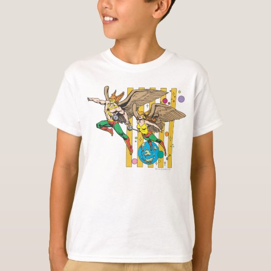 Hawkman en Hawkwoman T-shirt (Voorkant)