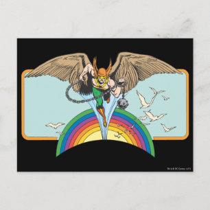 Hawkman Flies Thru Sky Briefkaart