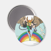 Hawkman Flies Thru Sky Magneet (Voorkant / Achterkant)