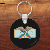 Hawkman Flies Thru Sky Sleutelhanger (Voorkant)