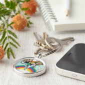 Hawkman Flies Thru Sky Sleutelhanger (Zijkant)