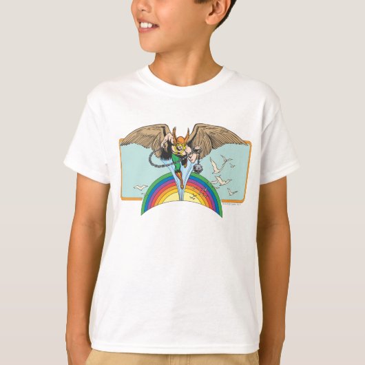 Hawkman Flies Thru Sky T-shirt (Voorkant)