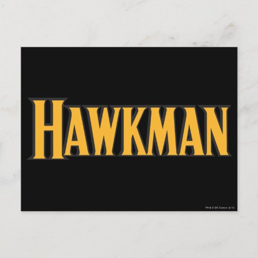 Hawkman-Logo Briefkaart (Voorkant)