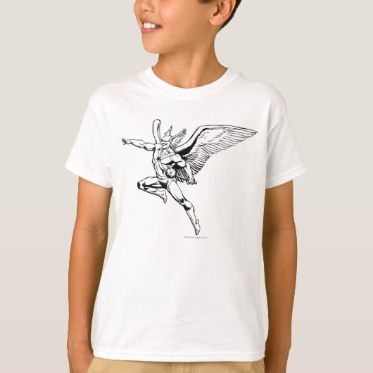 Hawkman Soaring Outline T-shirt (Voorkant)