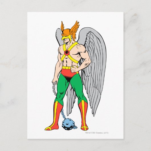 Hawkman Standing Pose Briefkaart (Voorkant)