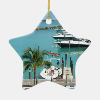 Hawk's Cay Marina Keramisch Ornament