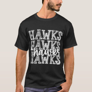 Hawks School Spirit Draag Spaardag Sport Fan T-shirt