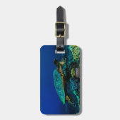Hawksbill Zee Turtle Bagagelabel (Voorkant verticaal)