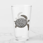 Hawksbill Zee Turtle Glass Tumbler (Voorkant)